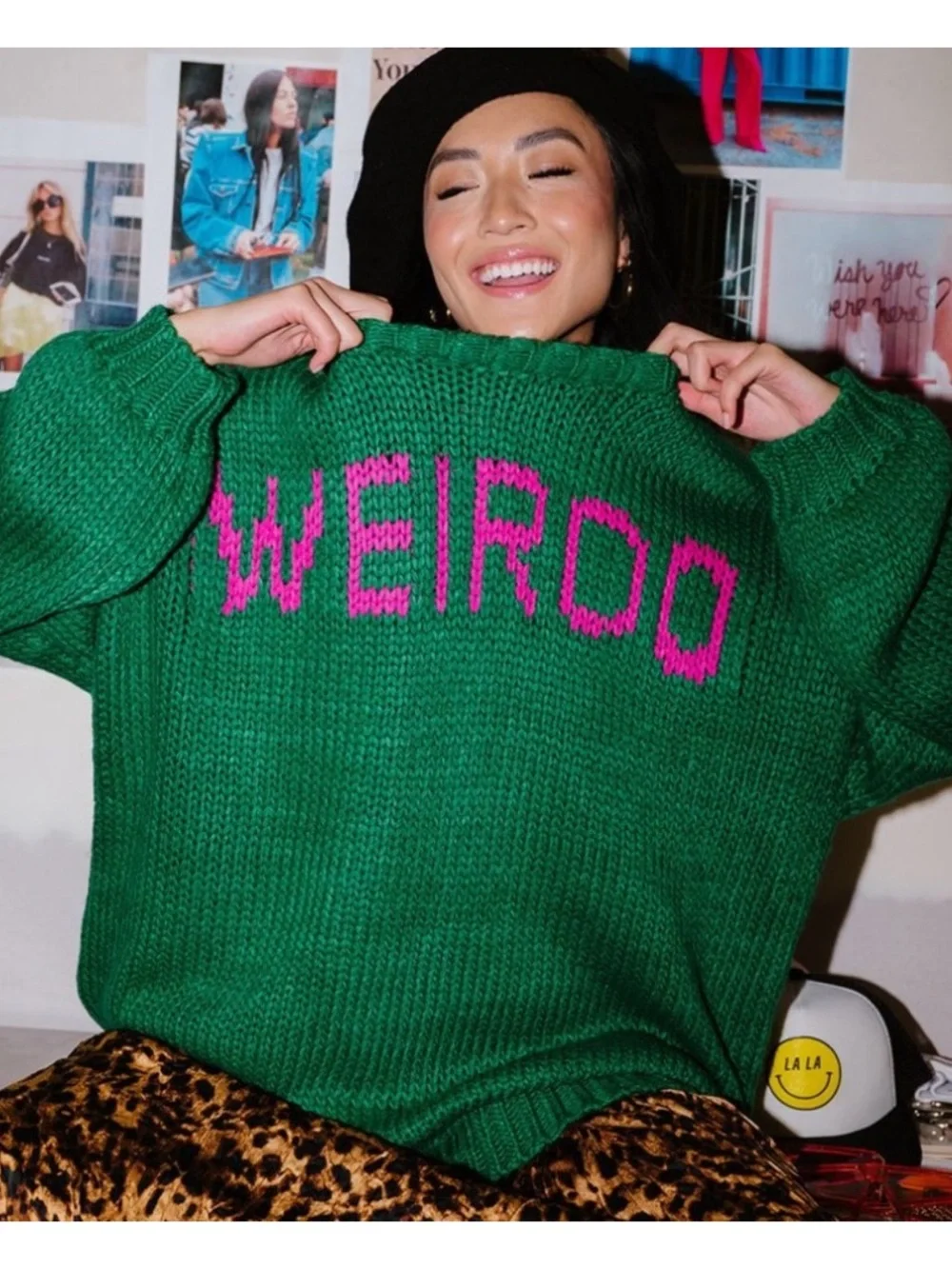 Dressed in LALA chunky WEIRDO sweater